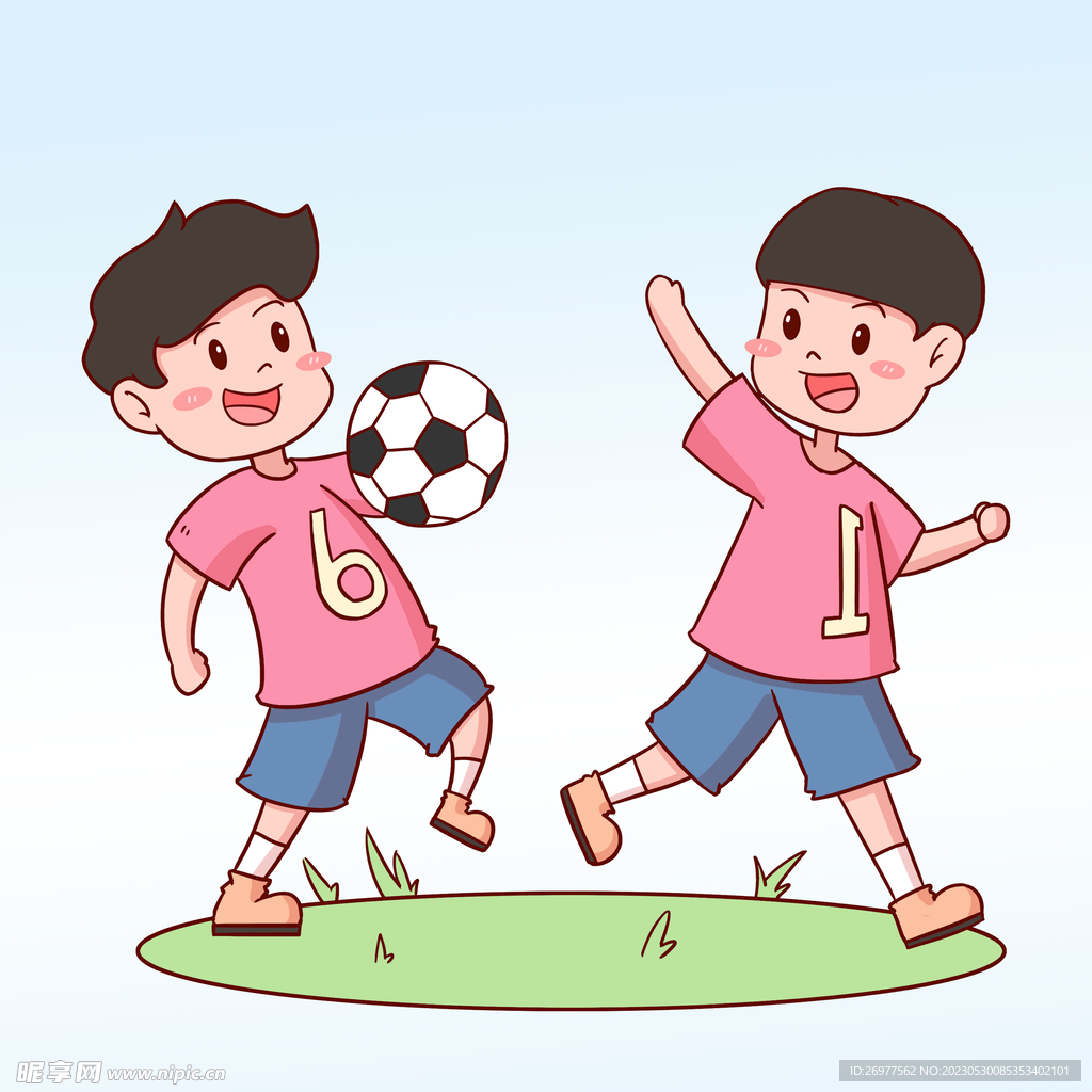 足球 卡通 踢男孩 欧洲杯 足球赛图片素材免费下载 - 觅知网