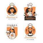 卡通厨师logo