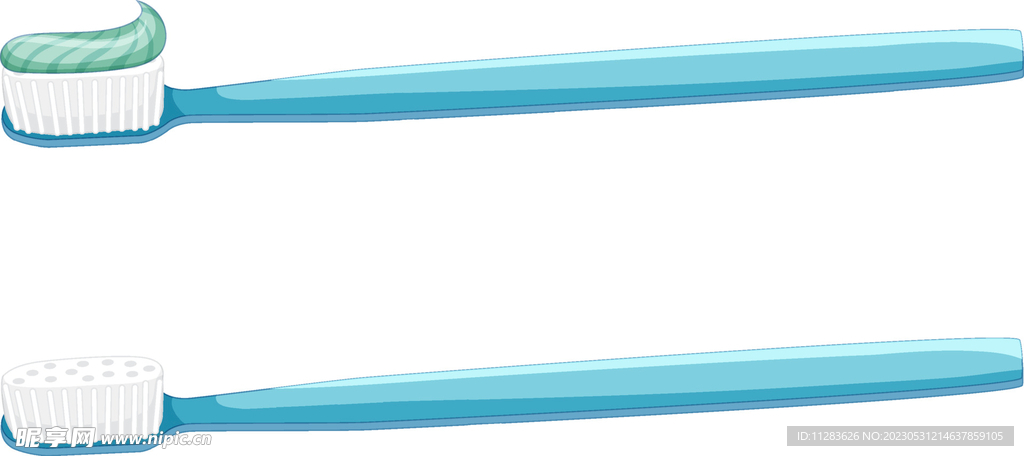 牙刷插画