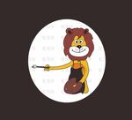 艺术绘画卡通狮子
