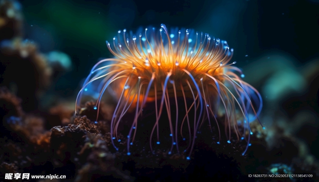 海底海葵生物
