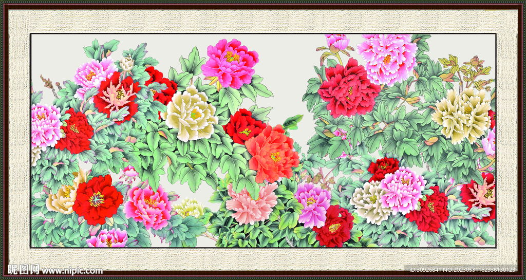牡丹国画 