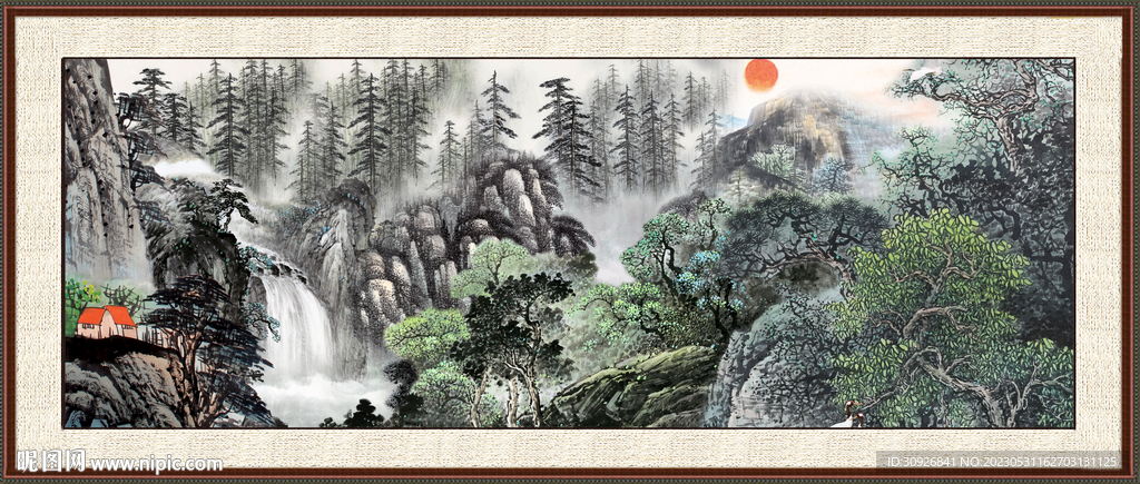 聚宝盆风景画