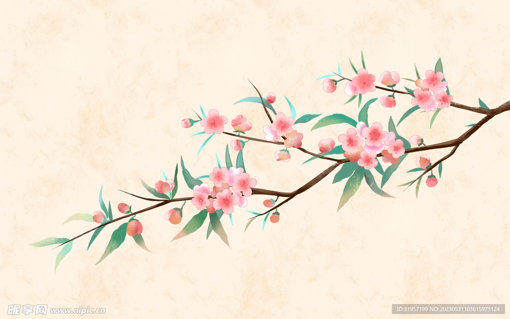 春天桃花素材