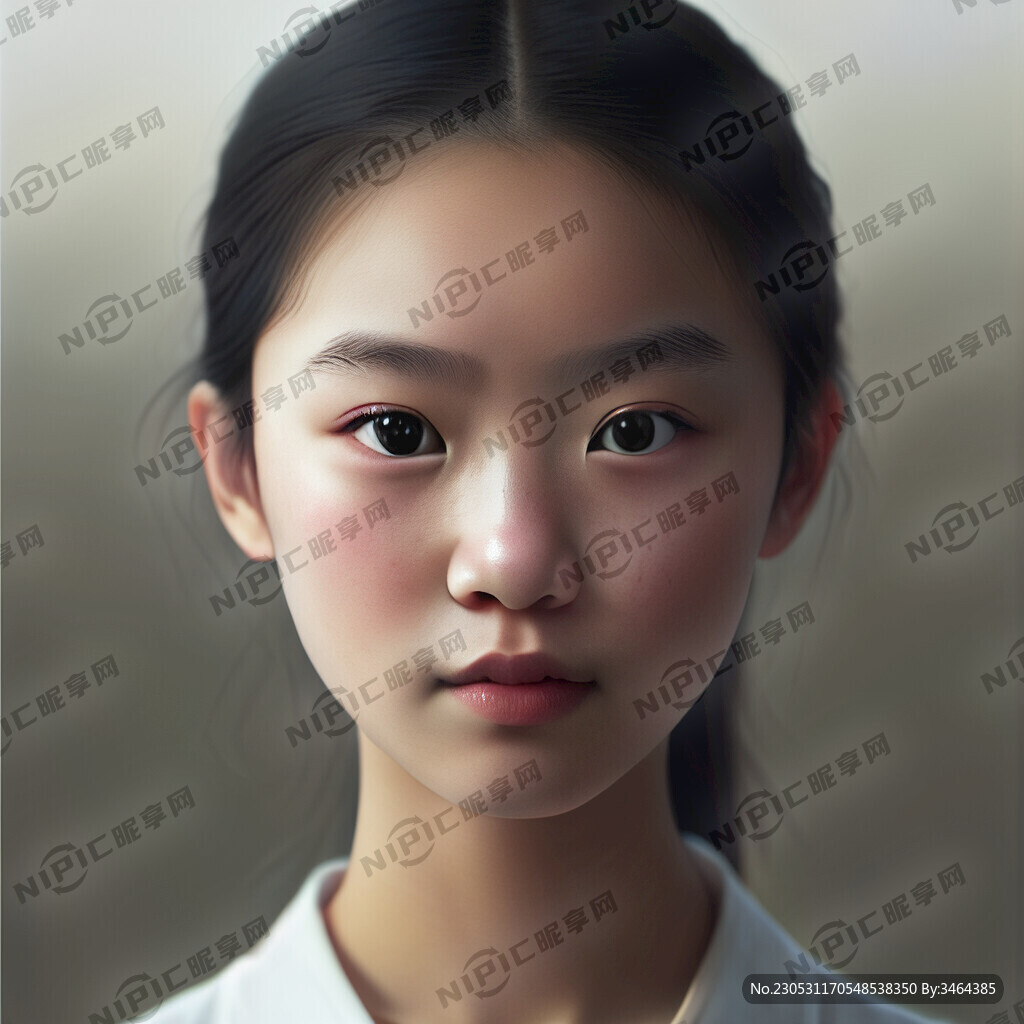 漂亮少女 天生就漂亮。