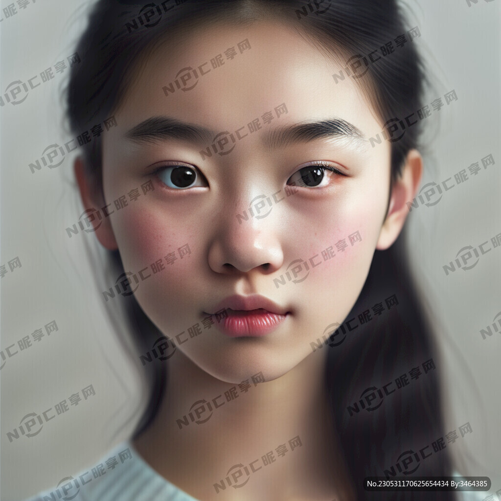 漂亮少女 天生就漂亮。