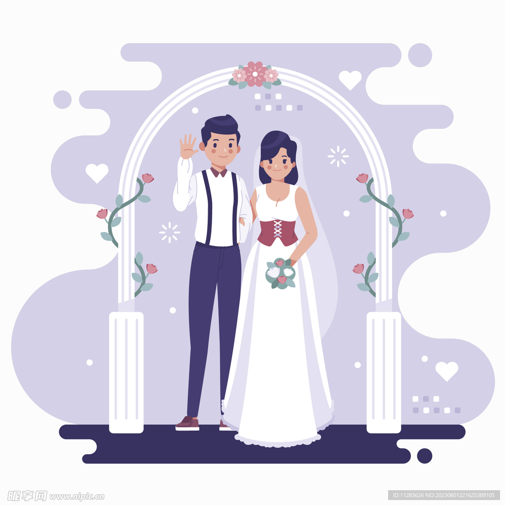婚礼插画