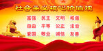 党建展板核心价值观