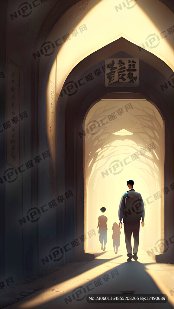 光线 光影 父亲节 隧道