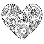 爱心 底纹 简笔画 花朵 情人