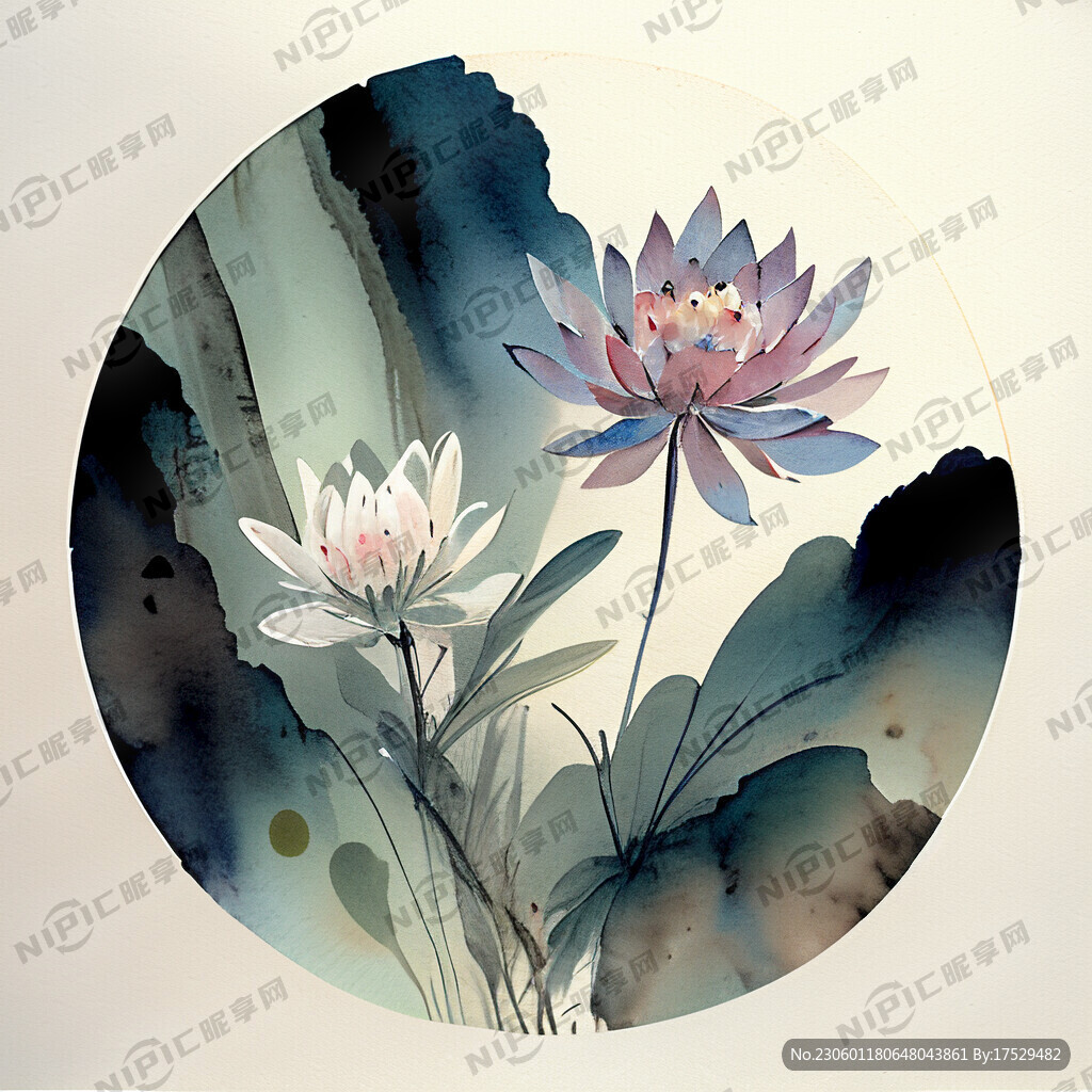 中式 花草牌