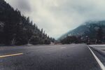 傍晚公路