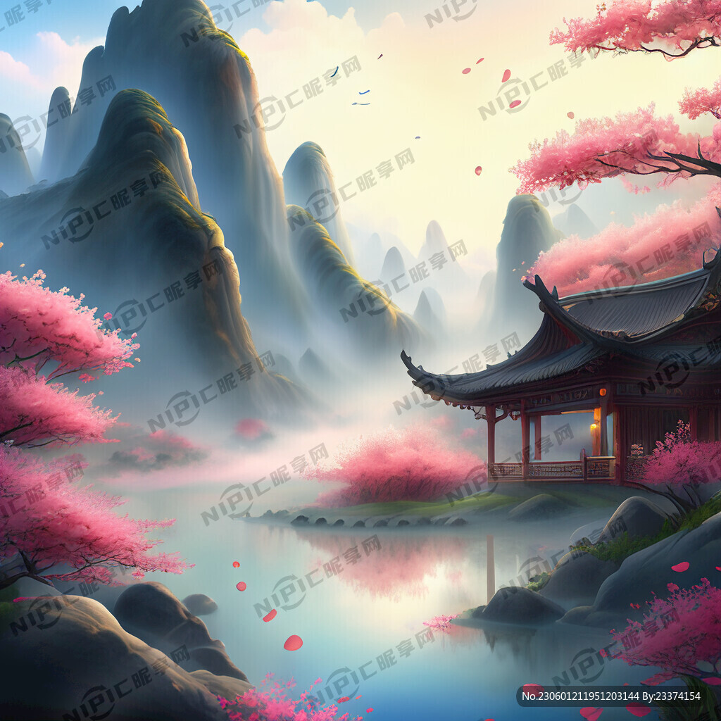 游戏梦幻唯美新中式风景 超高清
