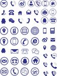 名片信息图标矢量图