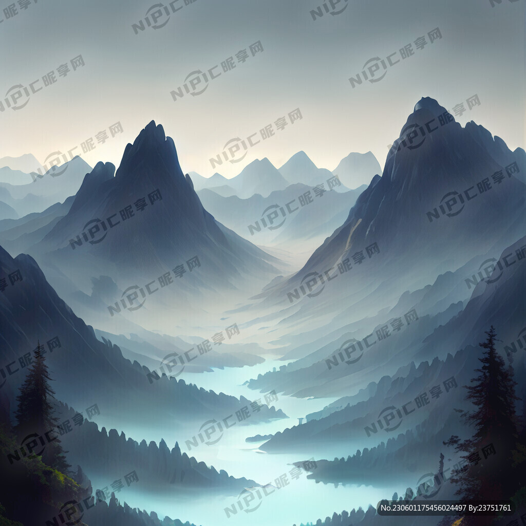 高清山水