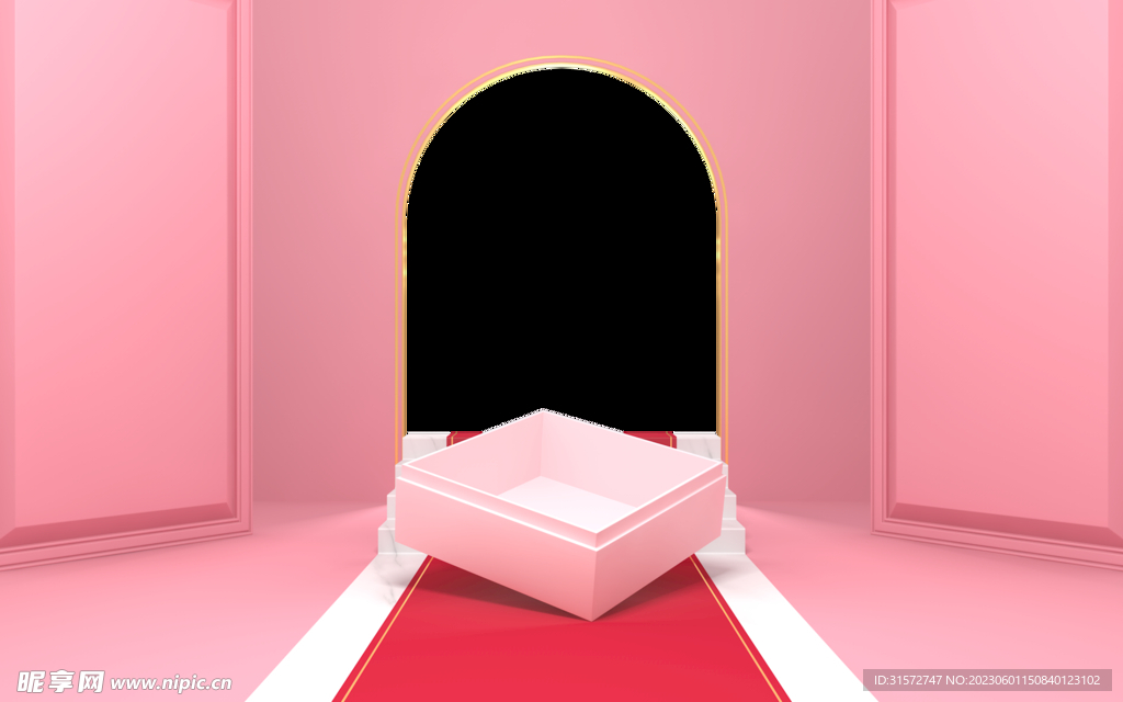 粉色背景