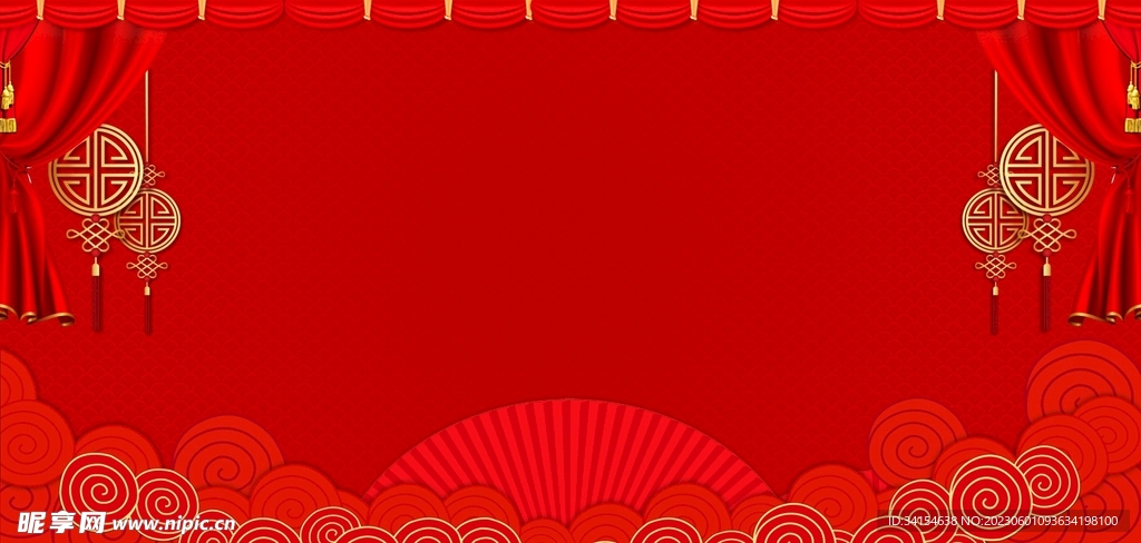 红色背景