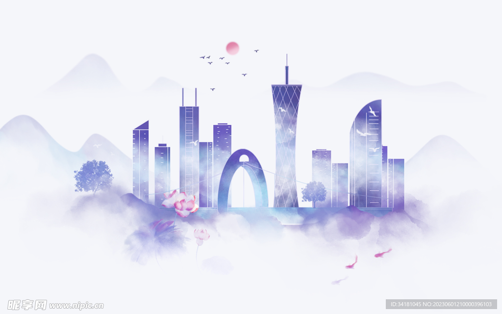 上海城市背影