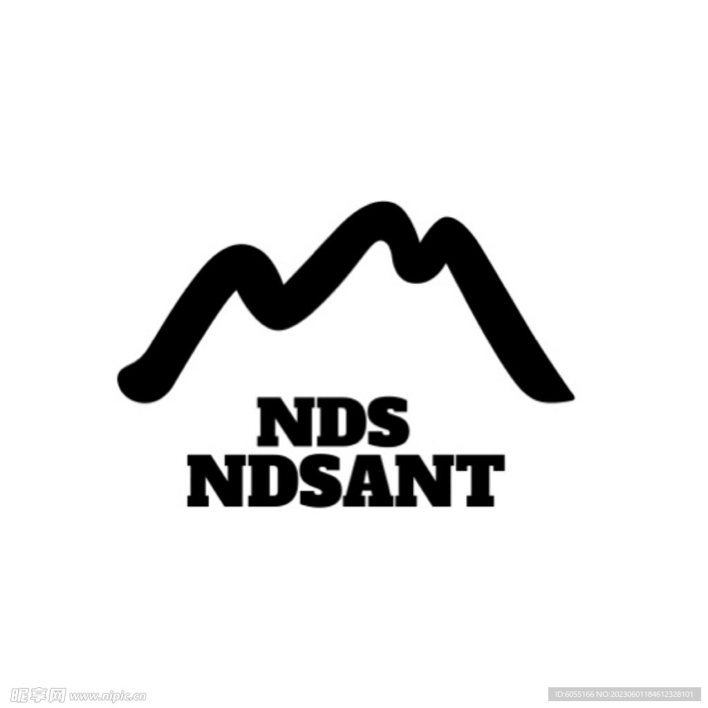 服装品牌logo NDSANT