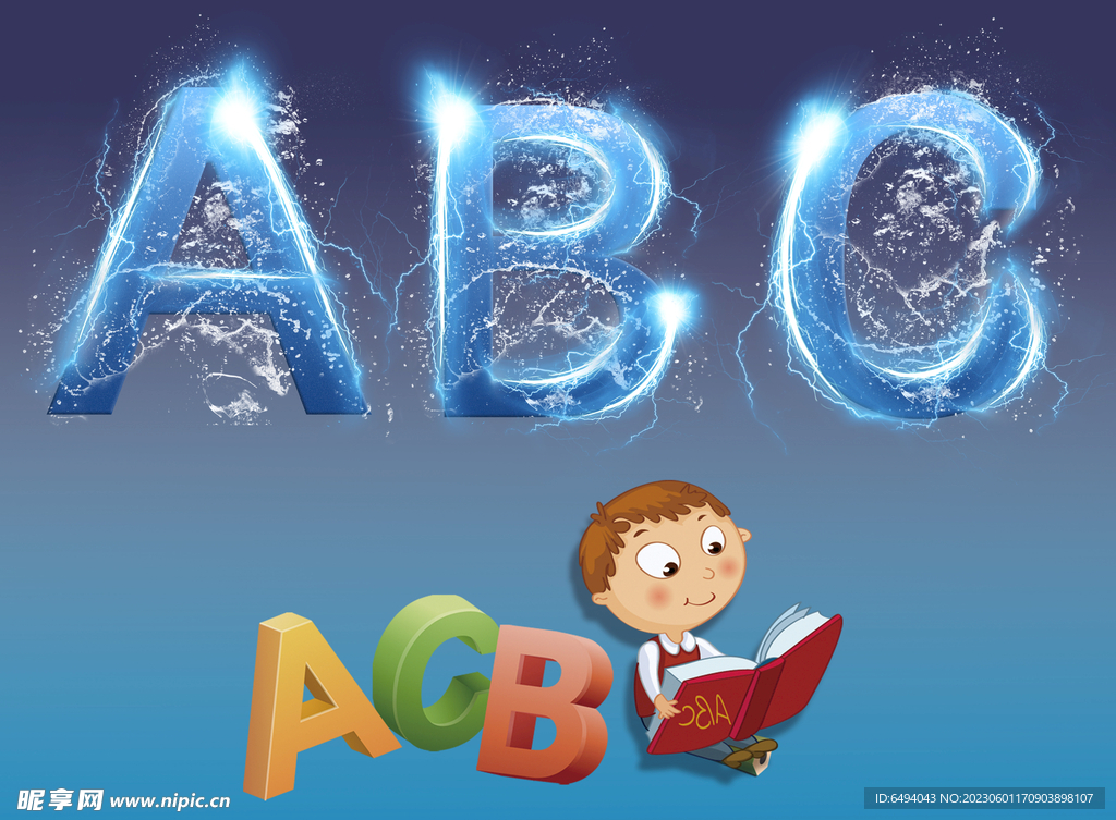 英文字母abc水晶字立体图标