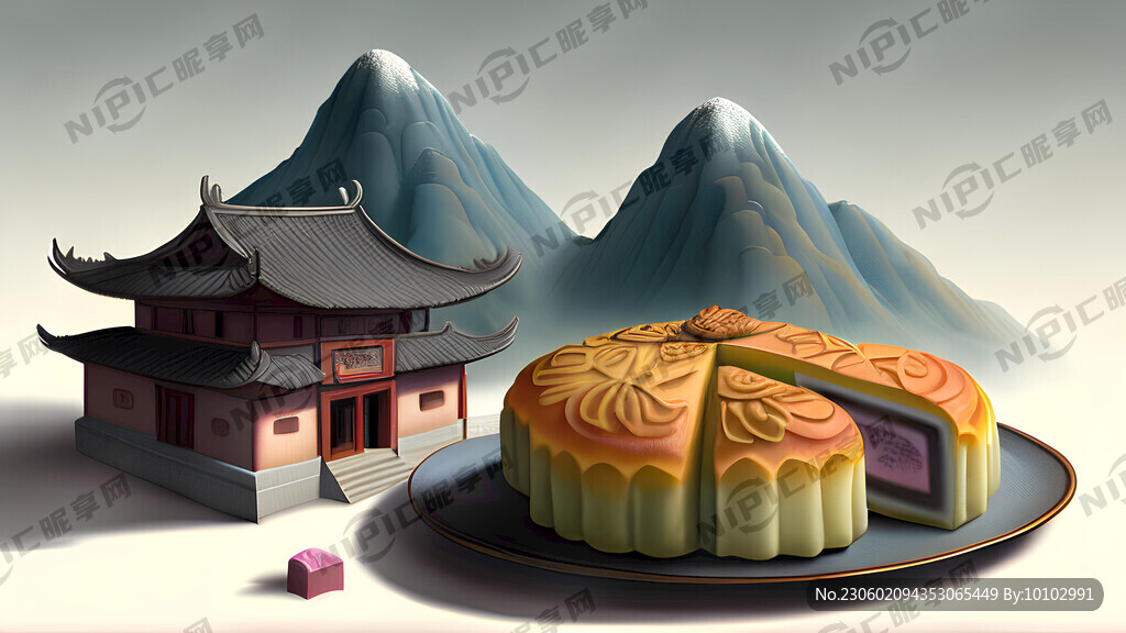 山 糕点 过建筑