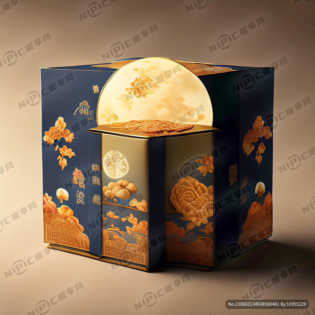 中秋 月饼盒 传统 中式 时尚