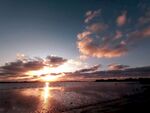 海滨夕阳风光