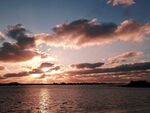 海边夕阳风光