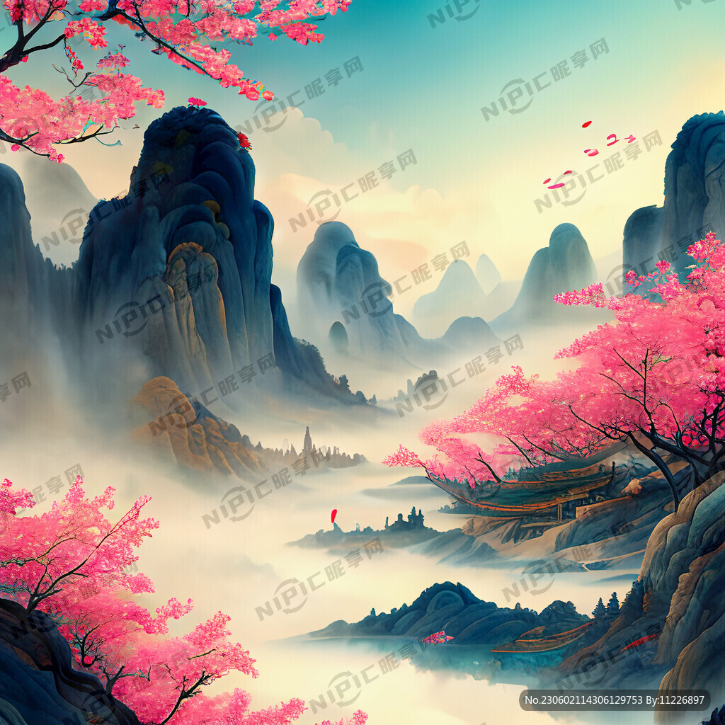 游戏梦幻唯美新中式风景 超高清