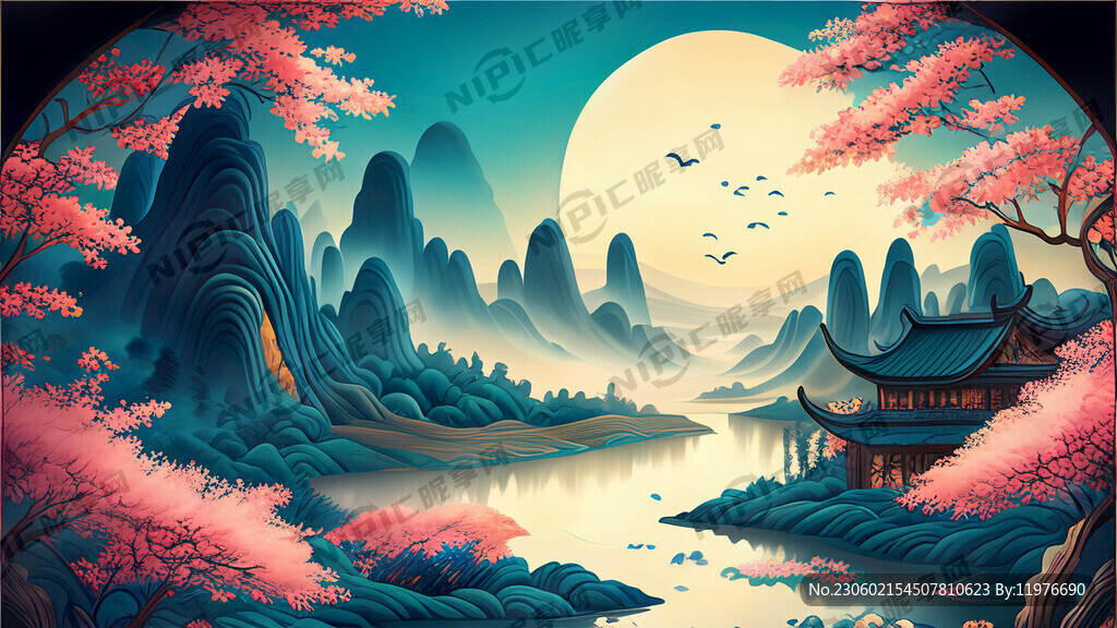 游戏梦幻唯美新中式风景 超高清