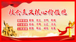 党建展板核心价值观