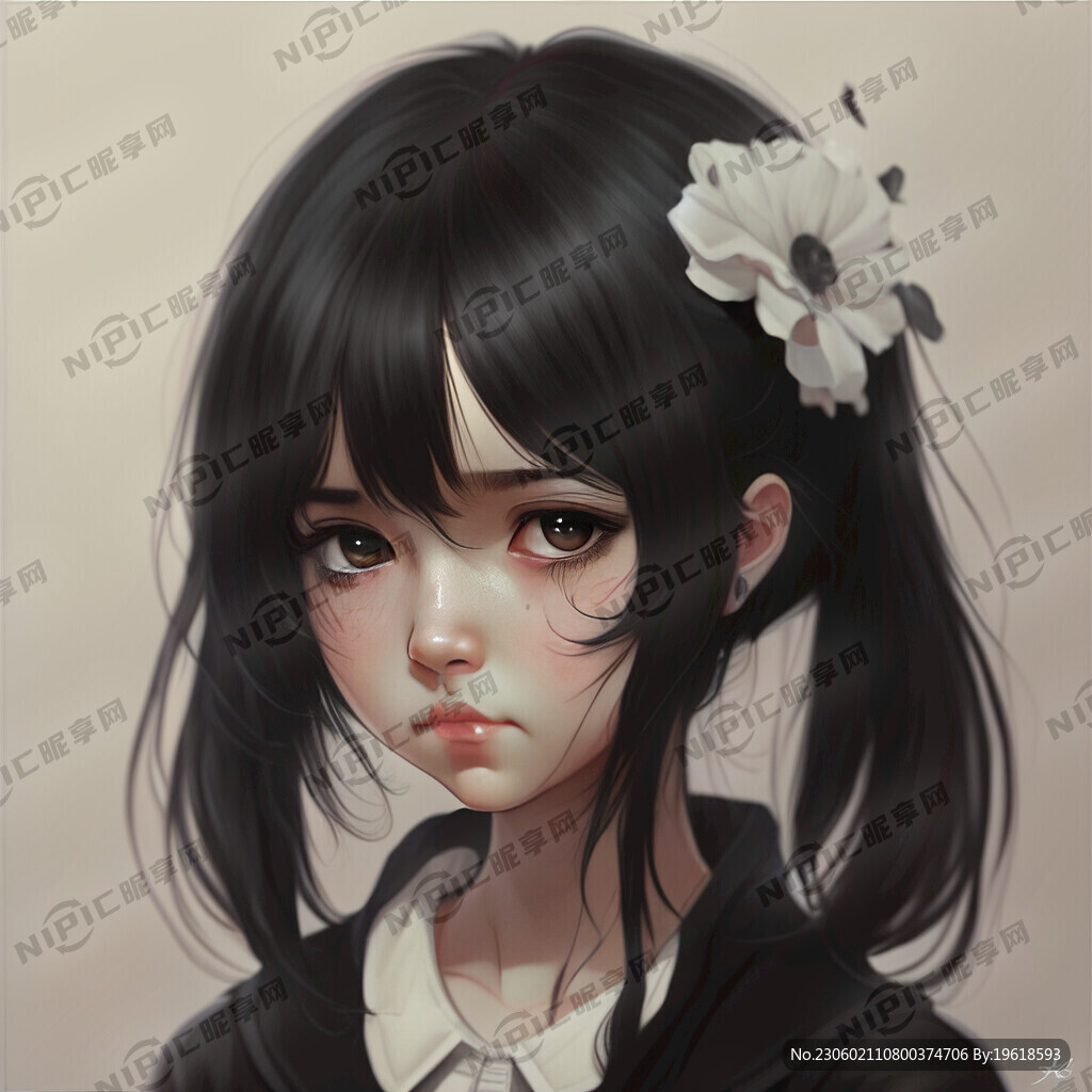  少女感 可爱 黑发 纯欲