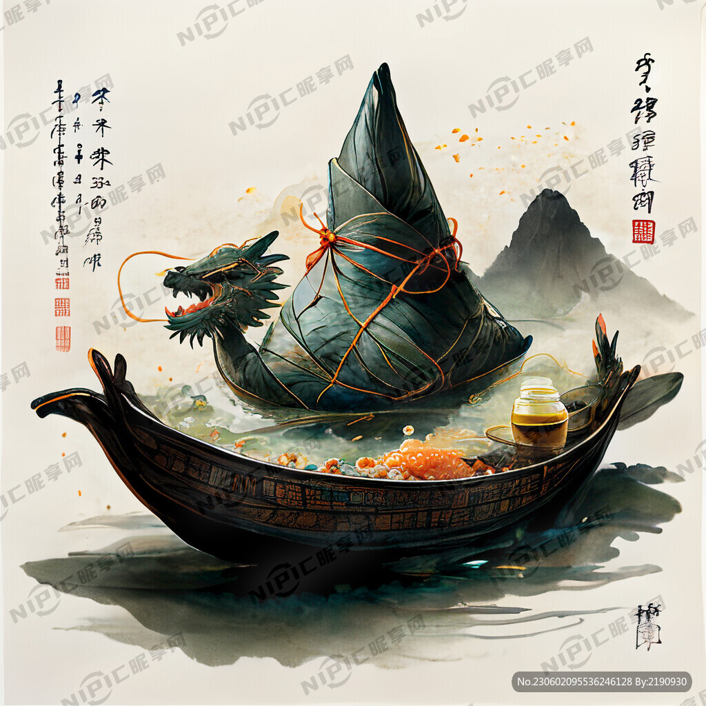 端午 龙舟 粽子 雄黄酒