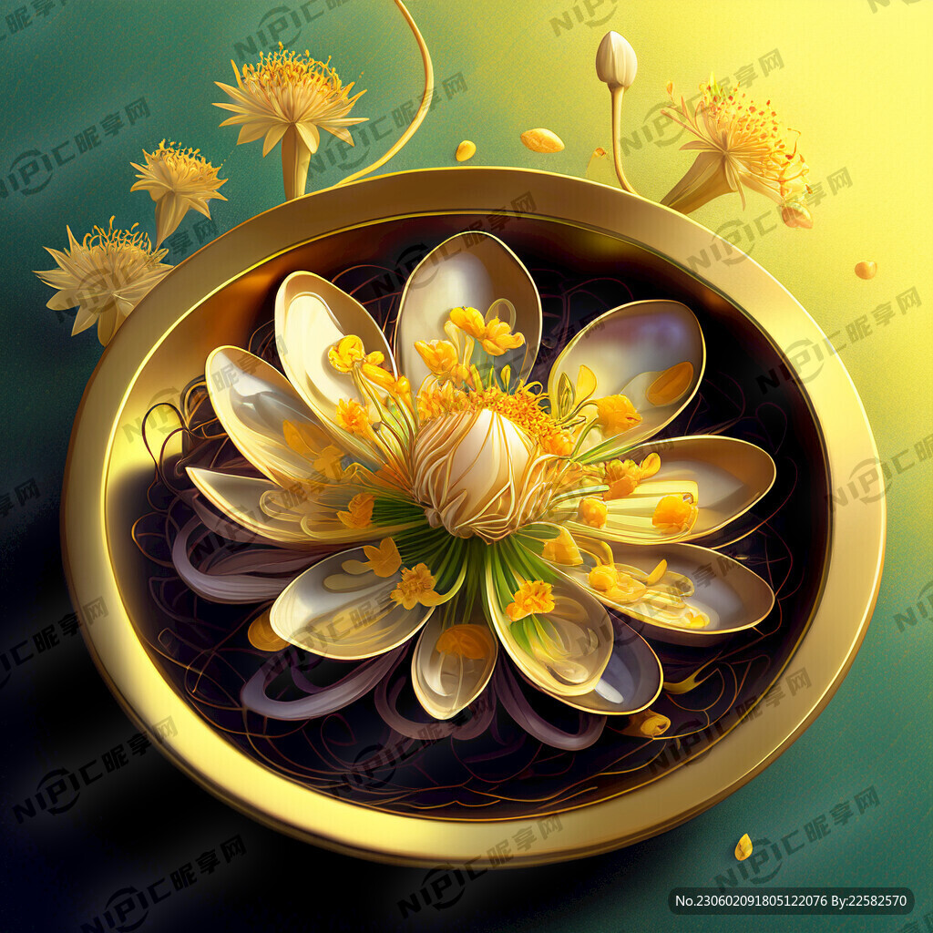 秘制花甲 葱花点缀 色泽金黄