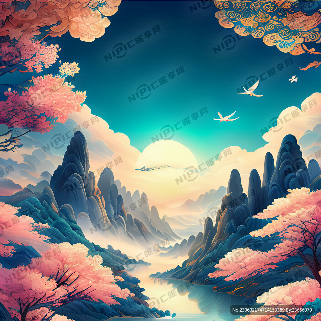 游戏梦幻唯美新中式风景 超高清