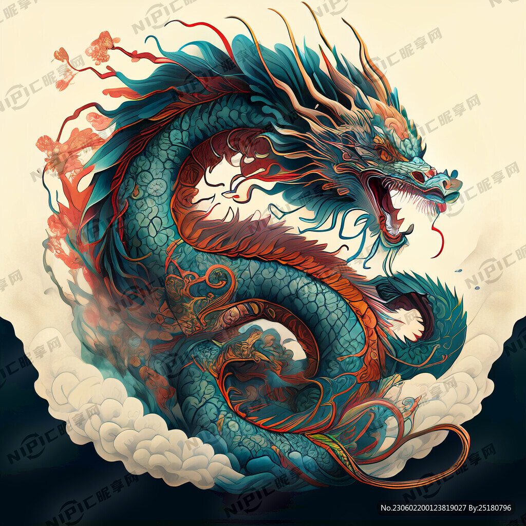 彩色龙