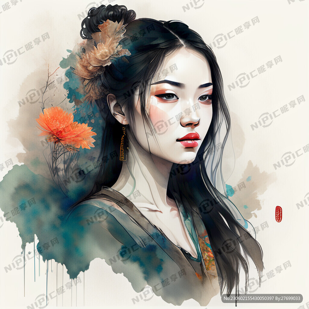 国潮风美女