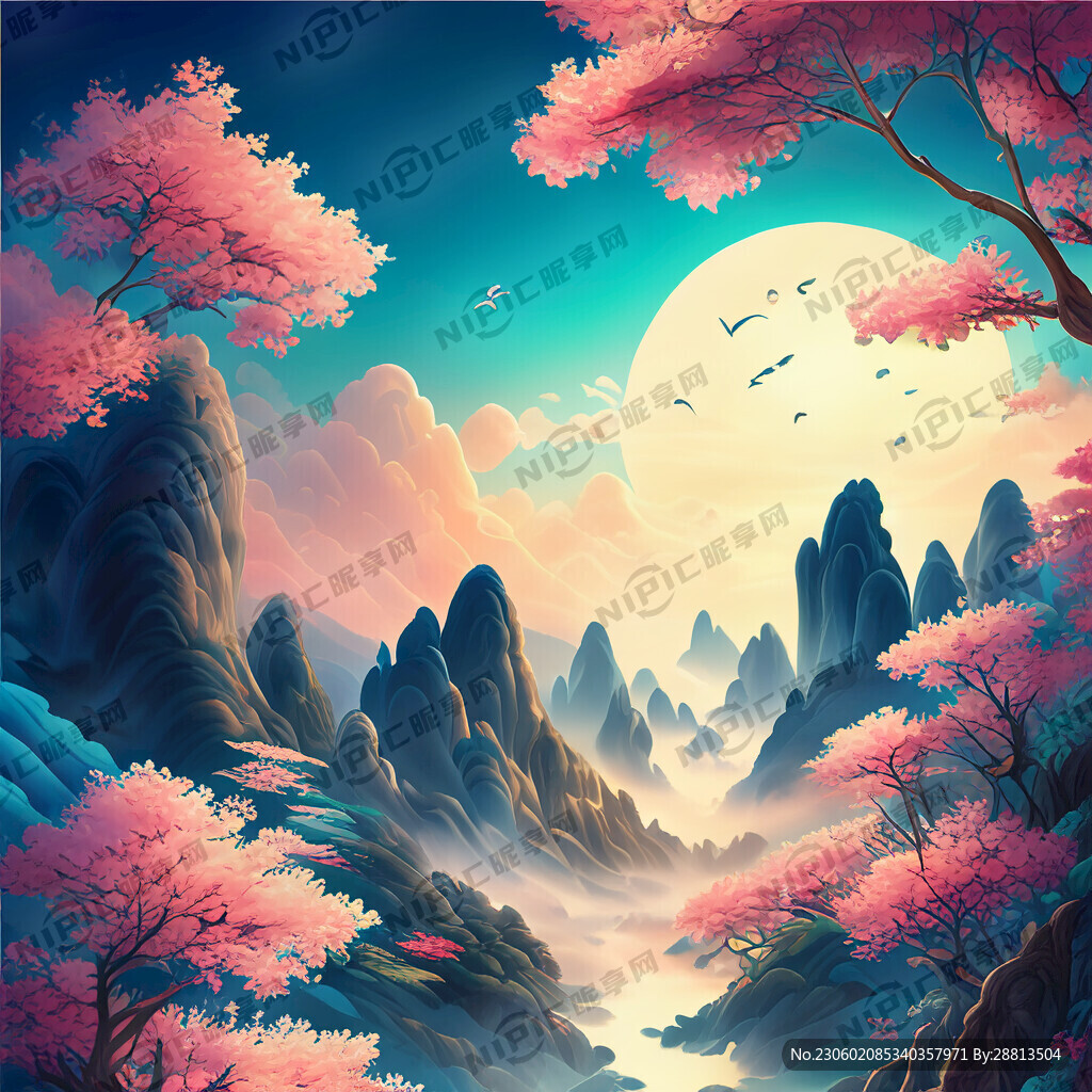 游戏梦幻唯美新中式风景 超高清