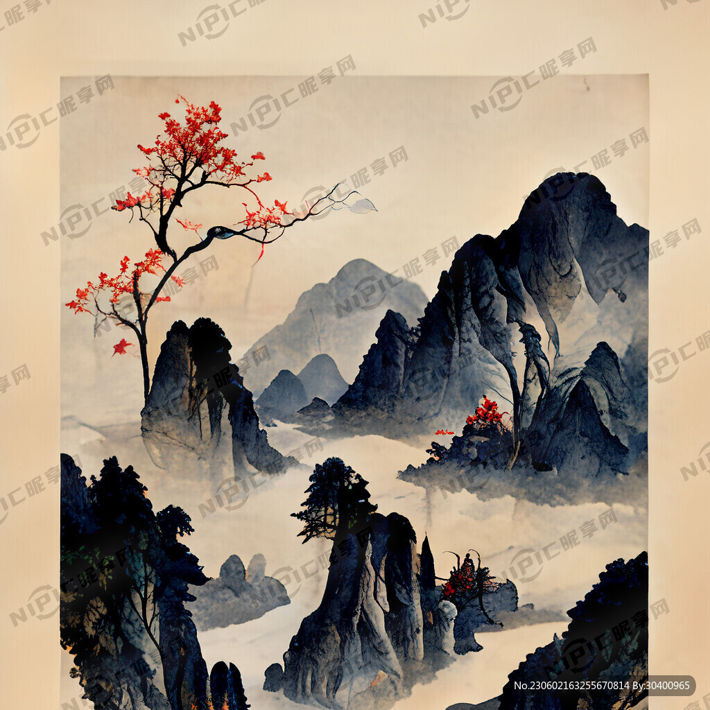 高端的印花图
