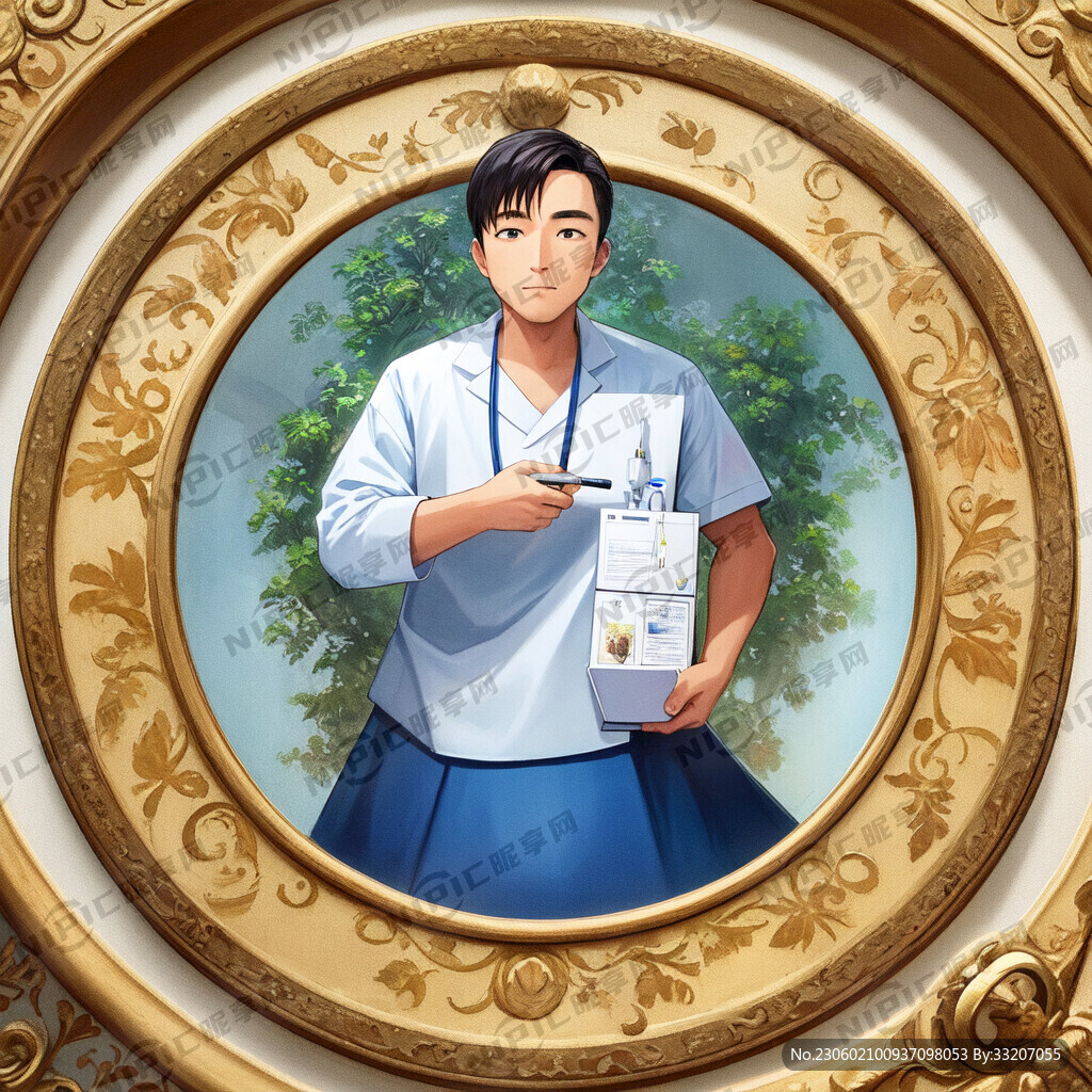 卡通 医生 护士