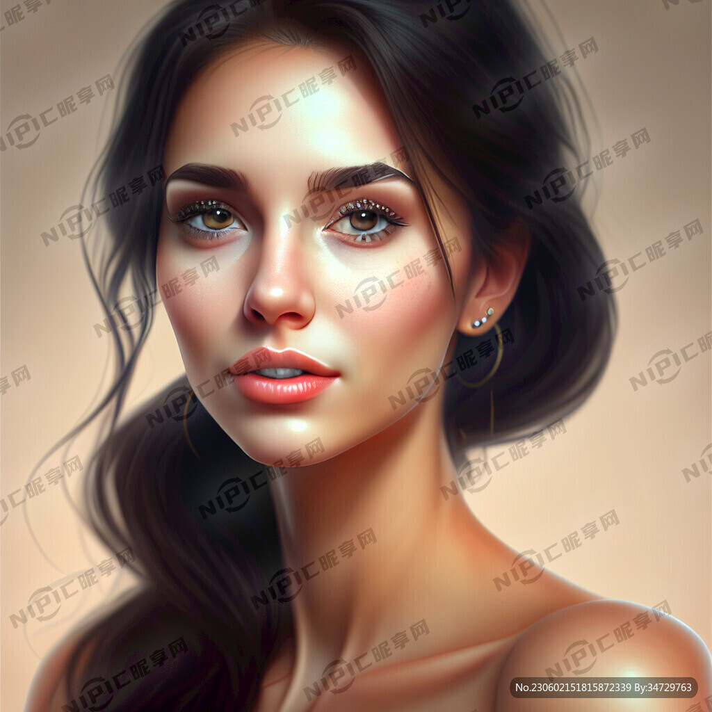AI创作图美女写真nipic.com-昵图网