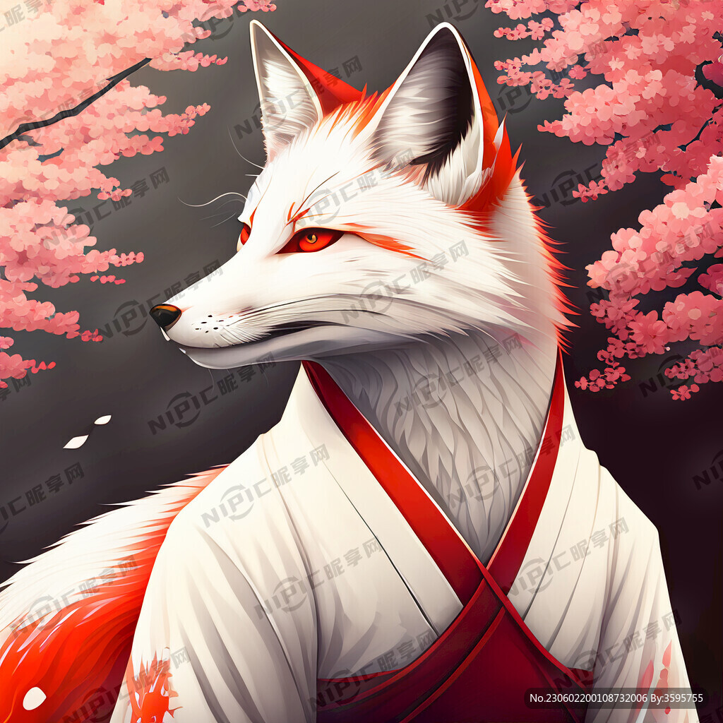 樱花 日式 狐狸 男生