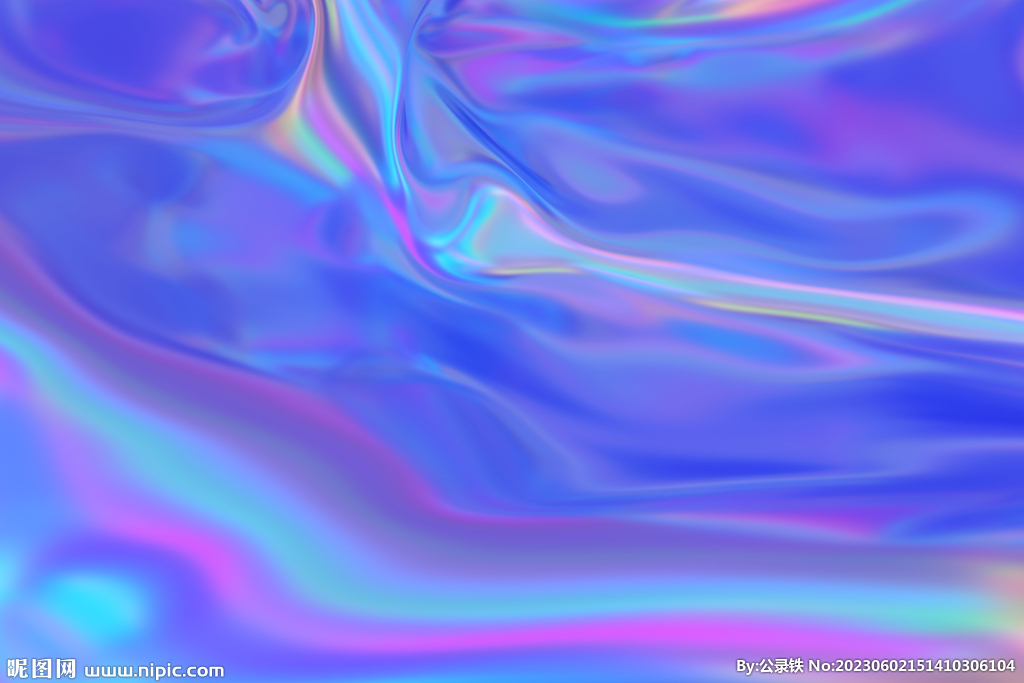 彩色液态流动波浪线条纹理