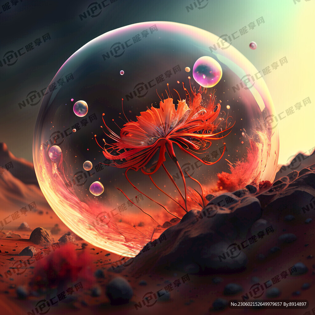 彼岸花撞火星 泡泡 梦幻 科幻