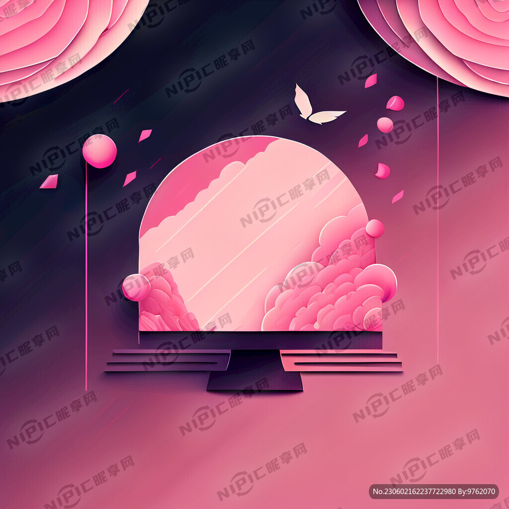 名片背景 粉色