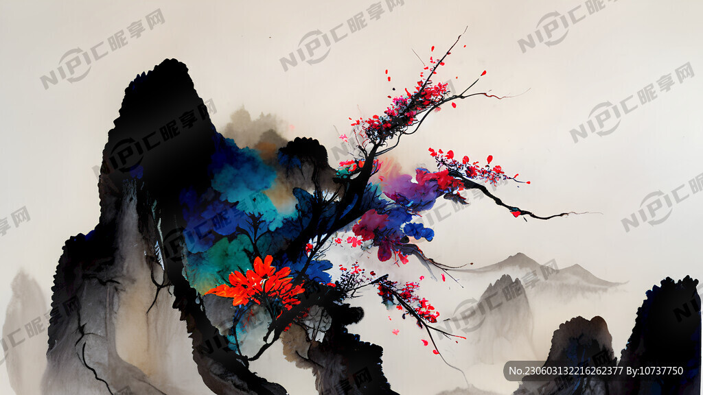 五彩缤纷的 中国画
