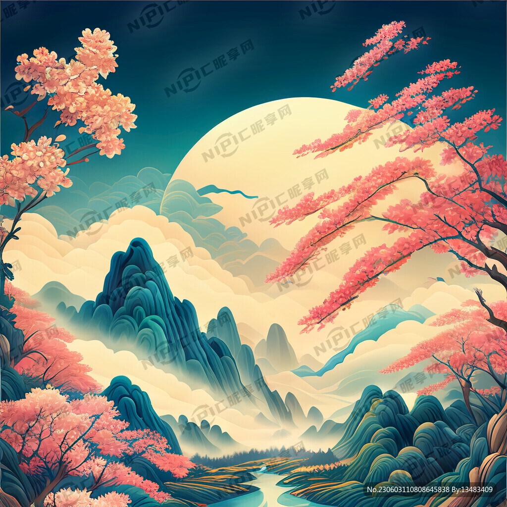 游戏梦幻唯美新中式风景 超高清