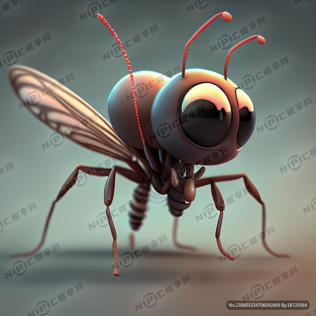 可爱3D蚊子