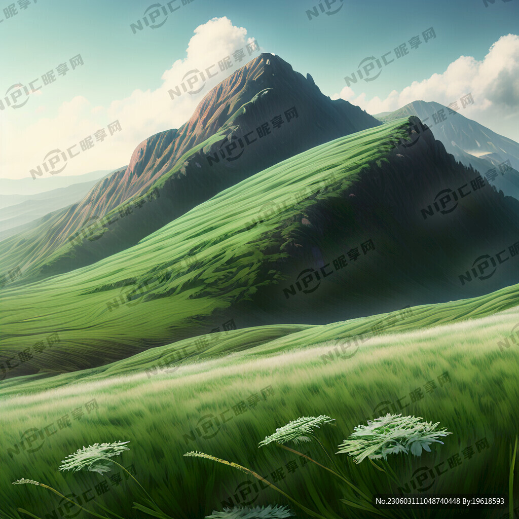 艾草 漫山遍野 壮美景色