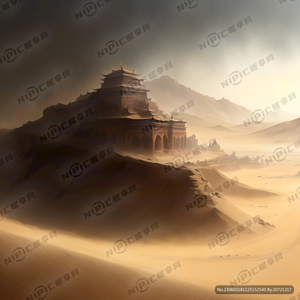 敦煌沙漠 古城 神话 沙尘暴